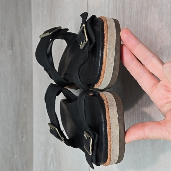 Merrell Women Juno Mid Zip Black Platform Sandals shoes sz 9 - Picture 5 of 12